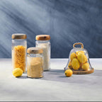 Glass Storage Jar with Mango Wood Lid 2400ml