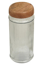 Glass Storage Jar with Mango Wood Lid 2000ml