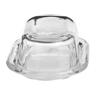 Clear Glass Butter Dish