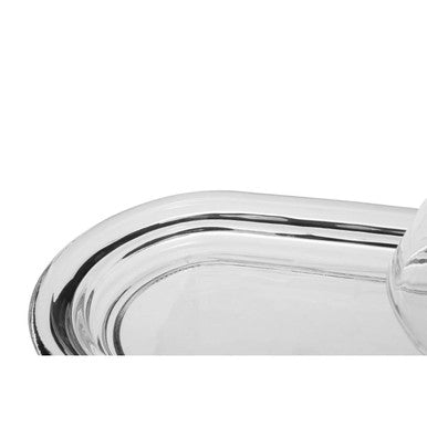 Clear Glass Butter Dish