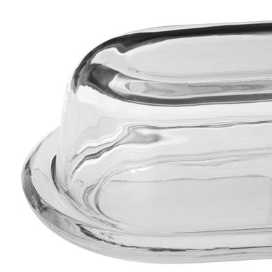 Clear Glass Butter Dish