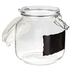 Glass with Clip Top Lid Medium Storage Jar