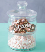 Stackable 2 Tier Glass Storage Jar