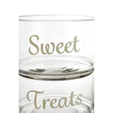 Stackable 2 Tier Glass Storage Jar