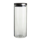 Glass Storage Jar with Silver Lid 1600ml