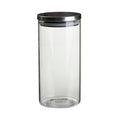 Glass Storage Jar with Silver Lid 1300ml