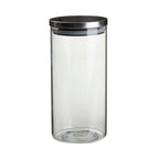 Glass Storage Jar with Silver Lid 1300ml