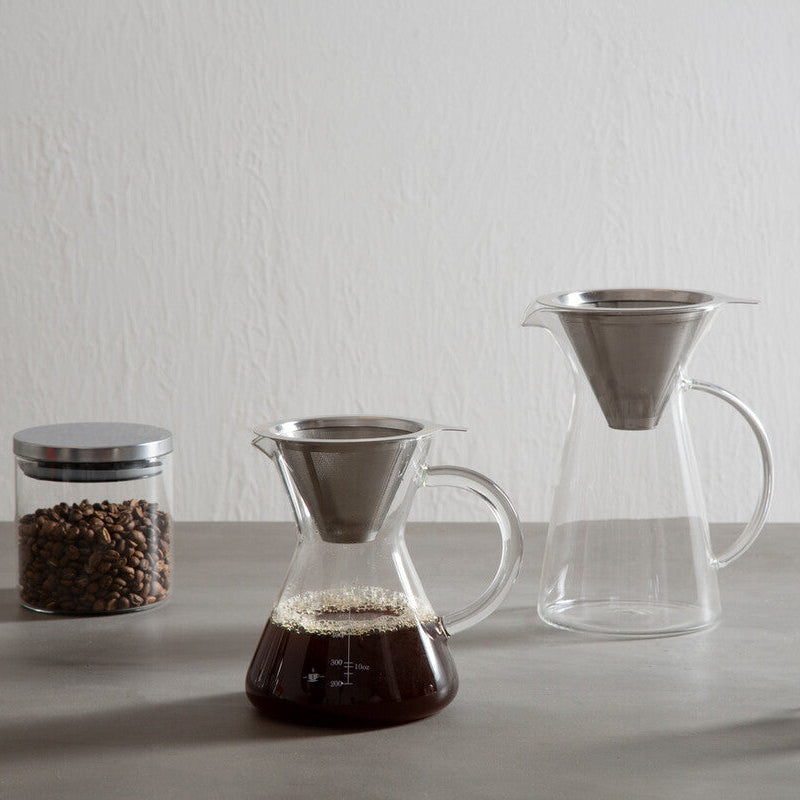 Glass Storage Jar with Silver Lid 550ml