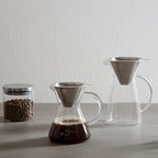 Glass Storage Jar with Silver Lid 550ml