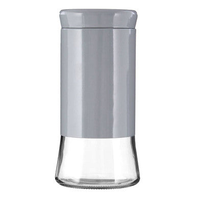 Grey Steel and Glass Storage Jar 1500ml