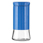 Blue Stainless Steel and Glass Storage Jar 1500ml