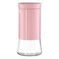 Pink Steel and Glass Storage Jar 1500ml