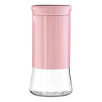 Pink Steel and Glass Storage Jar 1500ml