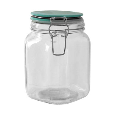 Glass Storage Jar 1050 ml (3 Assorted Colours)