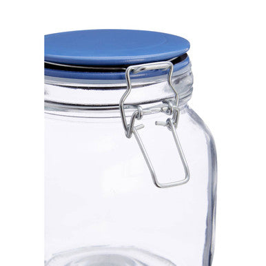 Glass Storage Jar 1050 ml (3 Assorted Colours)