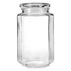 Hexagonal Glass Storage Jar 1040ml