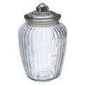 Ribbed Glass Storage Jar - 2280ml