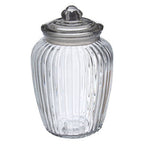 Ribbed Glass Storage Jar - 2280ml
