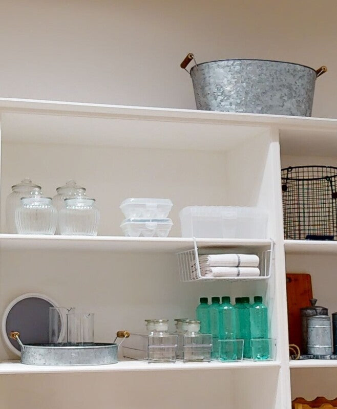Ribbed Glass Storage Jar - 2280ml