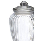 Ribbed Glass Storage Jar - 2280ml