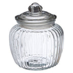 Ribbed Glass Storage Jar 1300ml