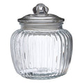Ribbed Glass Storage Jar 1300ml