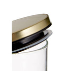 Glass Storage Jar with Gold Lid 700ml