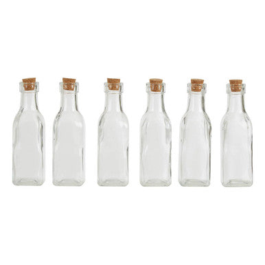 6 Pieces Small Glass Bottles