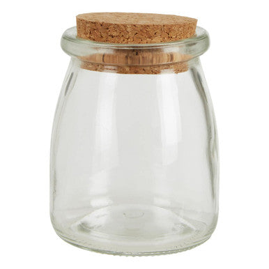 Set of 6 Round Glass Jars