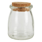 Set of 6 Round Glass Jars