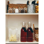 Set of 6 Square Small Glass Jars