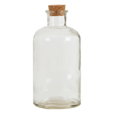 Set of 6 Round Glass Bottles