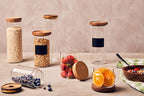 Glass Jar with Acacia wood Lid 1600ml
