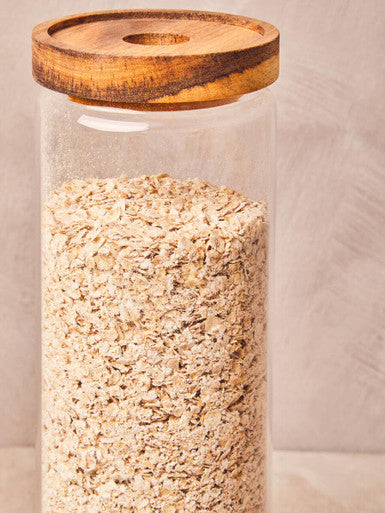 Glass Jar with Acacia wood Lid 1600ml
