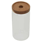 Glass Storage Jar with Acacia Wood Lid 1000ml