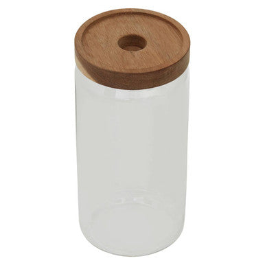 Glass Storage Jar with Acacia Wood Lid 1000ml