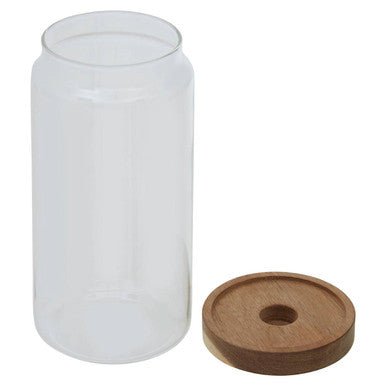 Glass Storage Jar with Acacia Wood Lid 1000ml