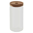 Glass Storage Jar with Acacia Wood Lid 1000ml