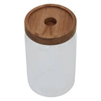Glass Storage Jar with Acacia Wood Lid 800ml