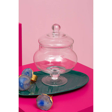 Clear Glass Candy Small Storage Jar