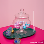 Clear Glass Candy Small Storage Jar