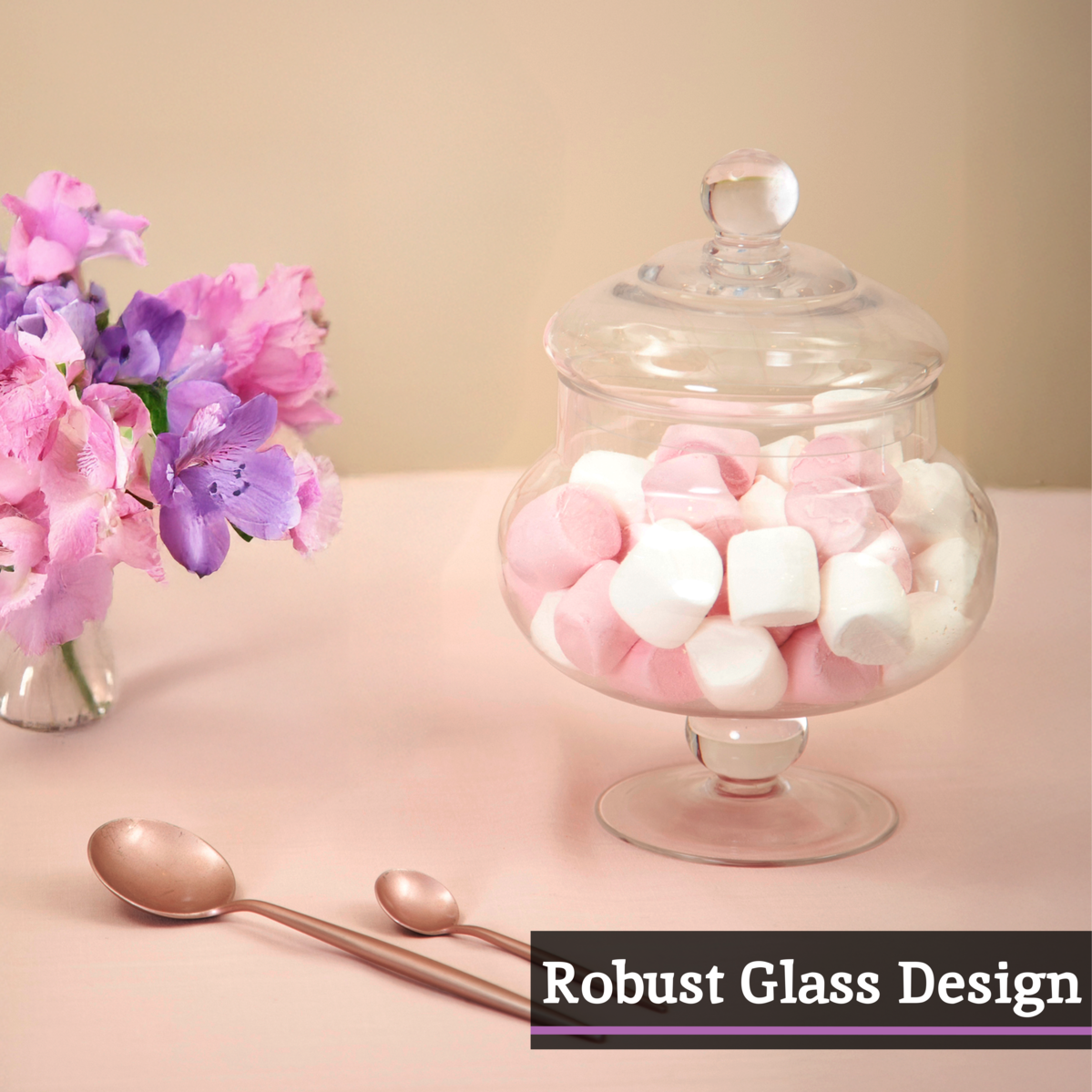 Clear Glass Candy Small Storage Jar