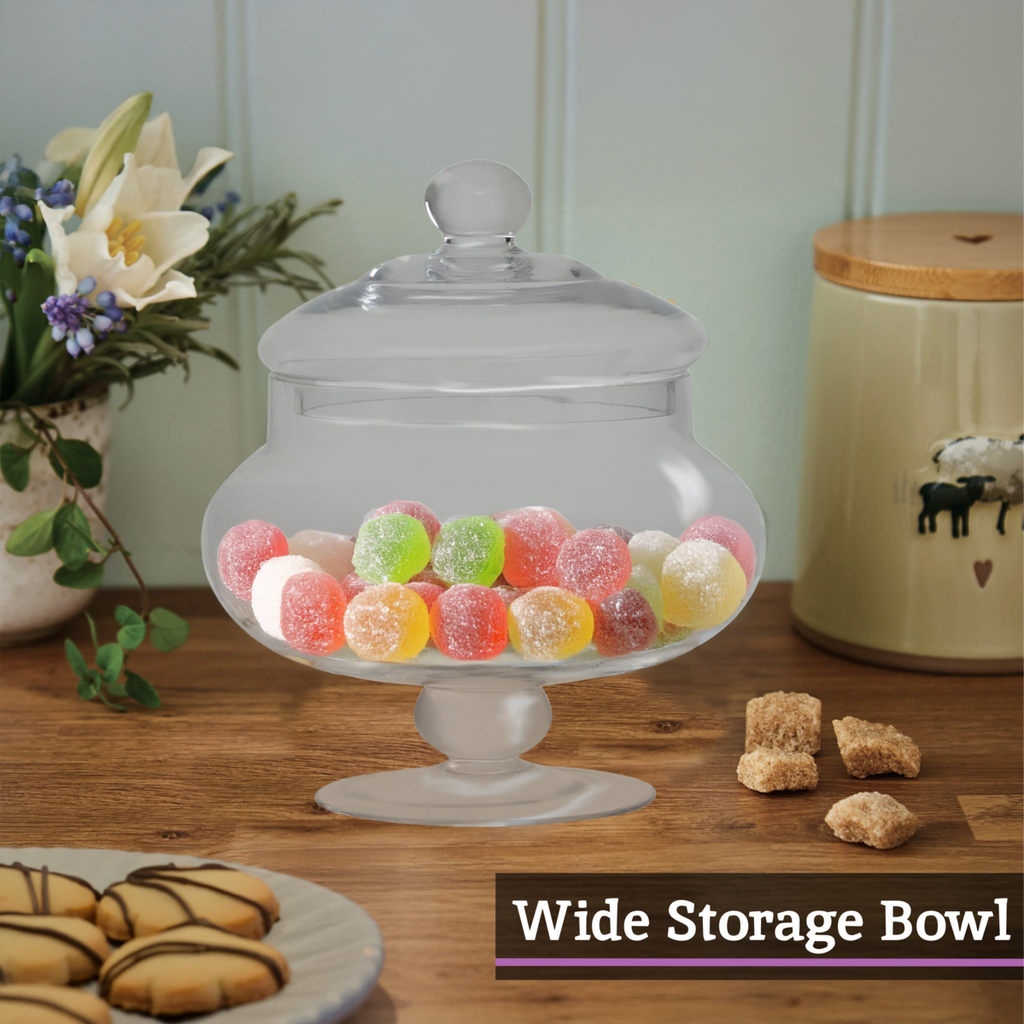 Clear Glass Candy Small Storage Jar