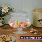 Clear Glass Candy Small Storage Jar