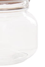 Square 800Ml Glass Jar With Wooden Lid