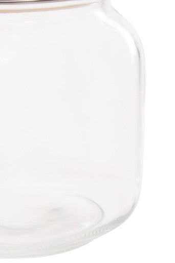 Square 1050Ml Glass Jar With Wooden Lid