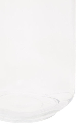 Square 2150ml Glass Jar With Wooden Lid