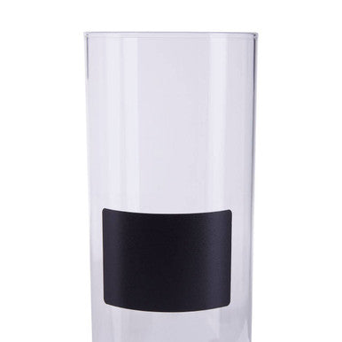 Glass Storage Jar with Acacia Lid and Chalkboard 1800ml