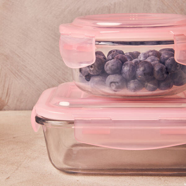 640Ml Rectangular Glass Container