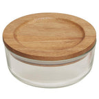 300Ml Glass Container with Acacia Lid
